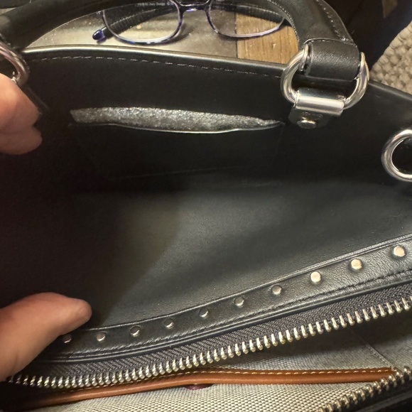 NWT - COACH Rogue Bag 26 With Rivets in Black Glove Tanned leather CU048 - Picture 10 of 10